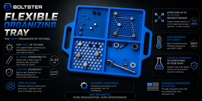 4-WAY TRAY — Flexible Fastener Organizing Tray