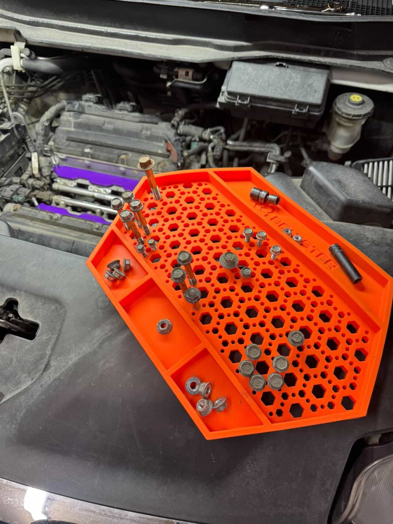 COMING SOON BOLTSTER MULTI-HEX® — Magnetic Fastener & Small Parts Organizing Tray