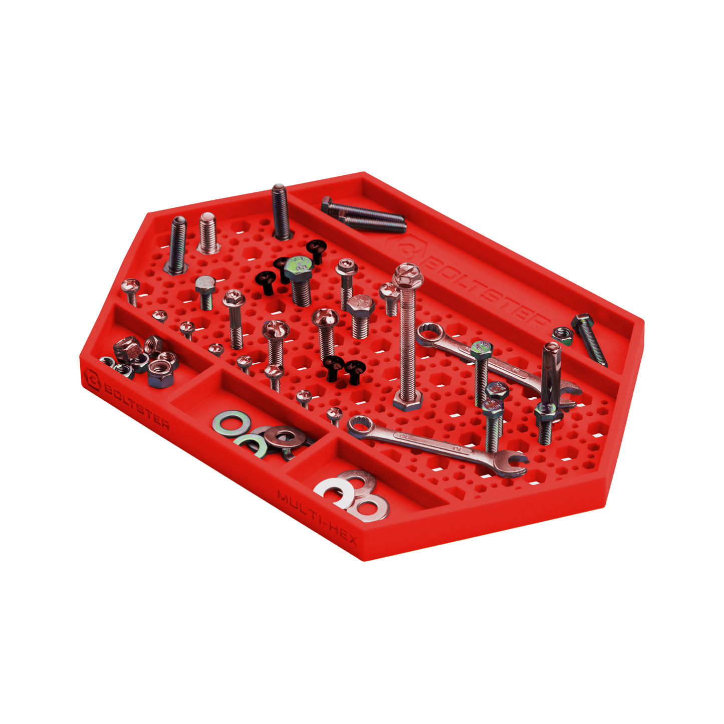 COMING SOON BOLTSTER MULTI-HEX® — Magnetic Fastener & Small Parts Organizing Tray