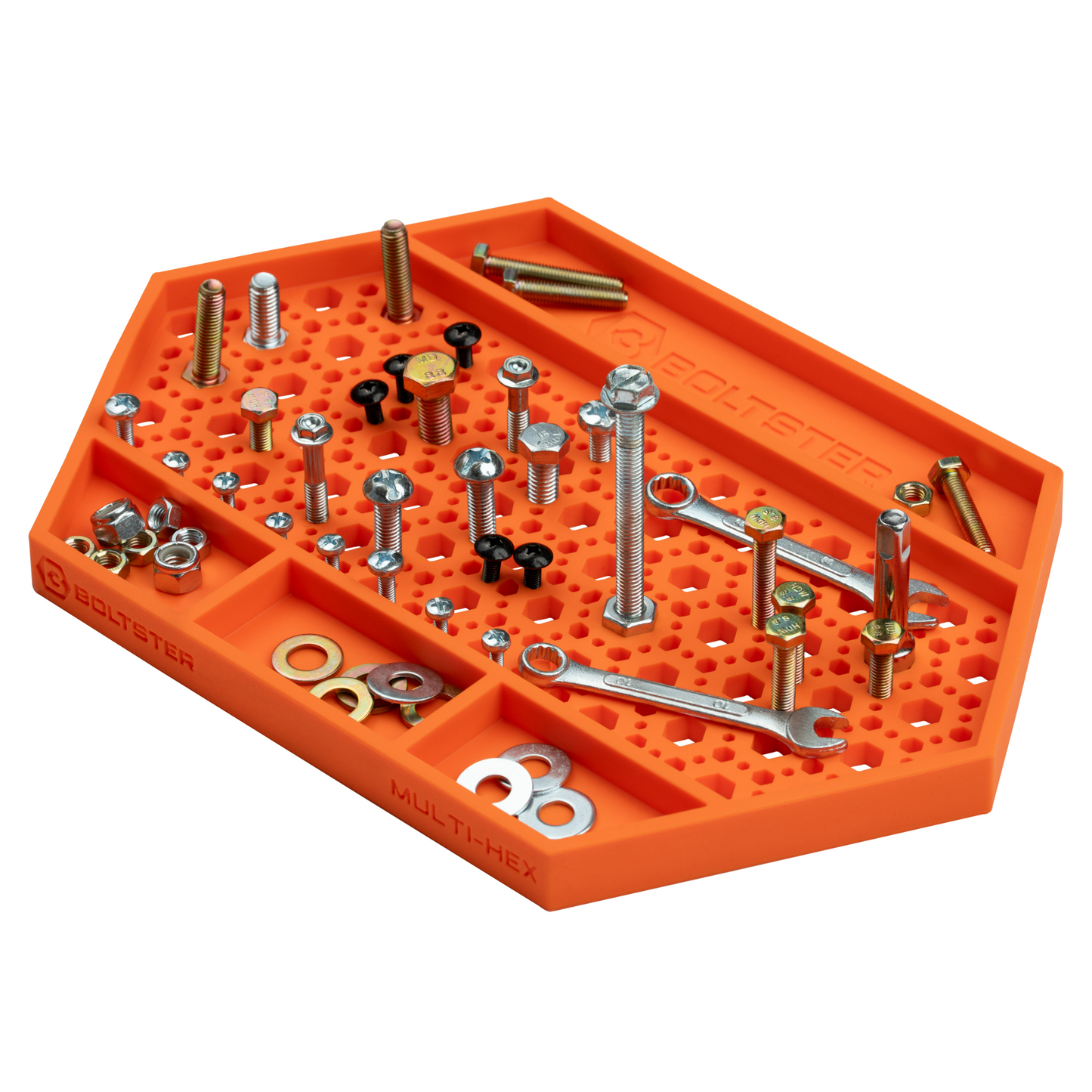 COMING SOON BOLTSTER MULTI-HEX® — Magnetic Fastener & Small Parts Organizing Tray